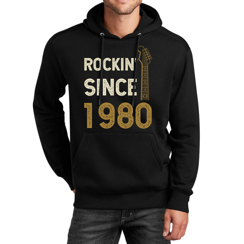 Gift For 40 Year Old: Classic Rock 1980 40th Birthday Unisex Hoodie | Artistshot