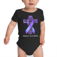 Esophageal Cancer T Shirtfaith Hope Love Esophageal Cancer Warrior T S Baby Bodysuit | Artistshot