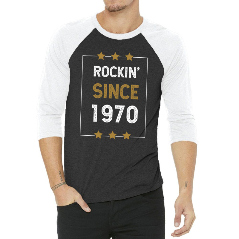 Gift For 50 Year Old: Classic Rock 1970 50th Birthday 3/4 Sleeve Shirt | Artistshot