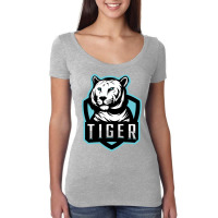 Tiger Head Vector Women's Triblend Scoop T-shirt | Artistshot