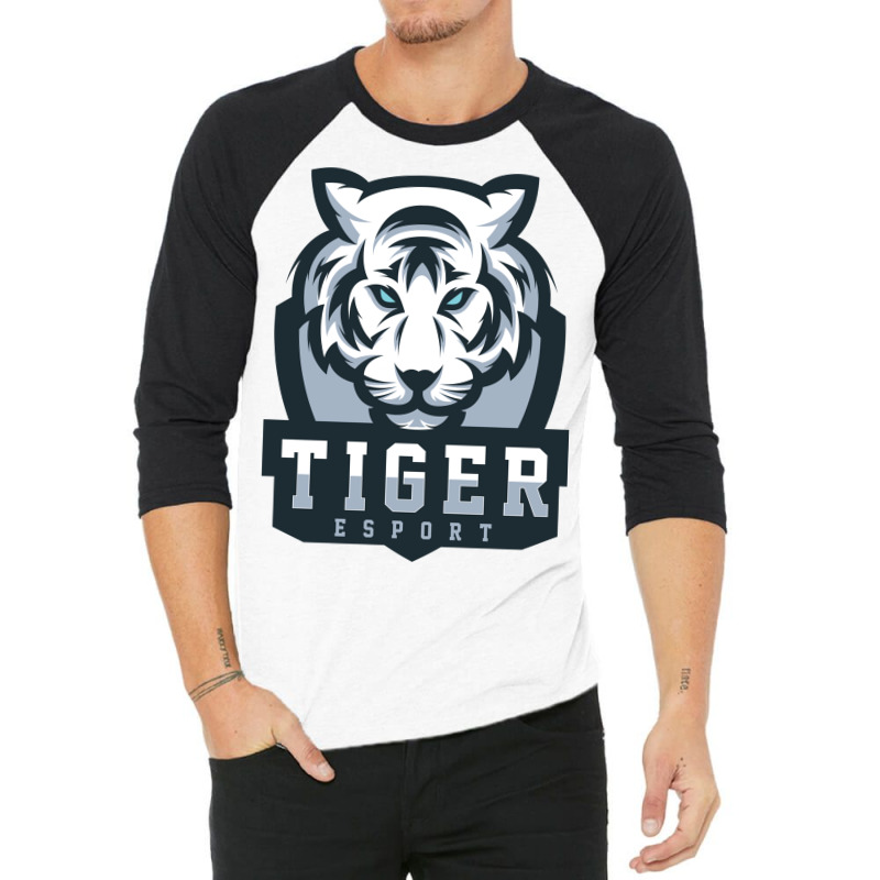 Tiger Head Vector 3/4 Sleeve Shirt | Artistshot