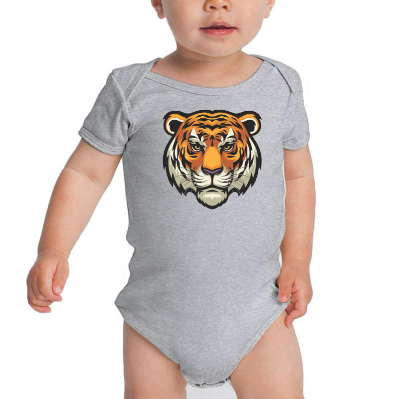 Tiger Head Vector Baby Bodysuit | Artistshot