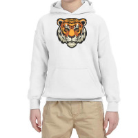 Tiger Head Vector Youth Hoodie | Artistshot