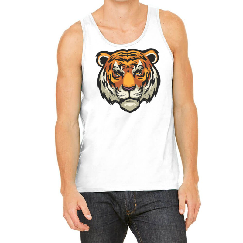 Tiger Head Vector Tank Top | Artistshot