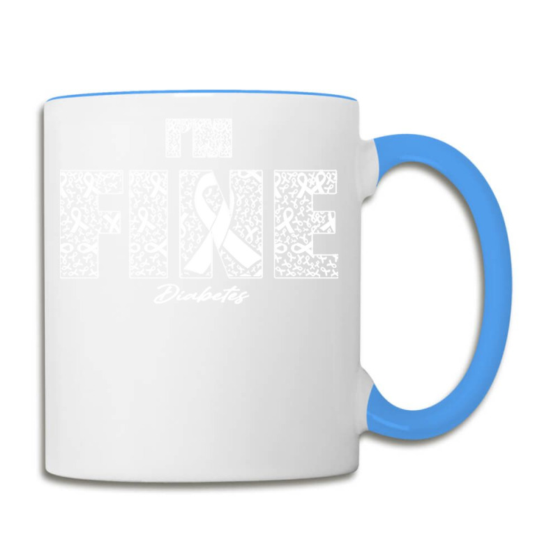 Diabetes Awareness T  Shirt Diabetes Awareness Fine Ribbons   In This Coffee Mug by armoutcome | Artistshot