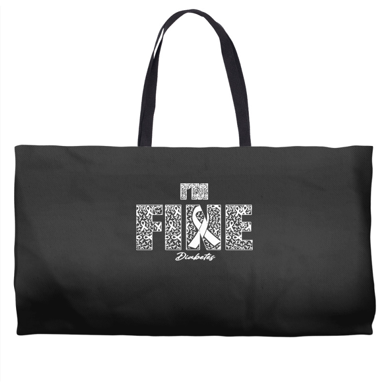 Diabetes Awareness T  Shirt Diabetes Awareness Fine Ribbons   In This Weekender Totes by armoutcome | Artistshot