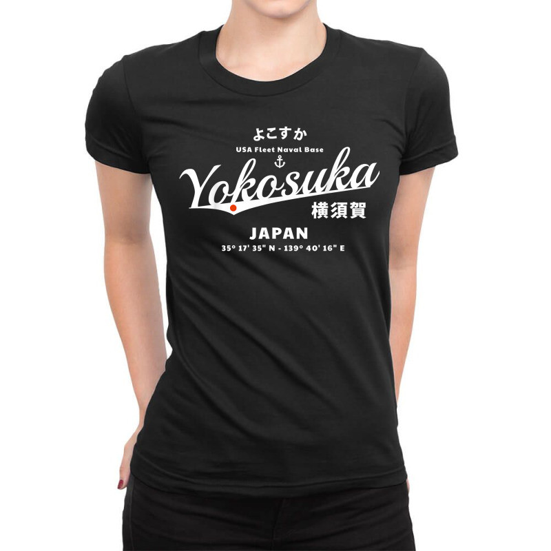 Yokosuka Japan Naval Base T Shirt Ladies Fitted T-Shirt by kadejahdomenick | Artistshot