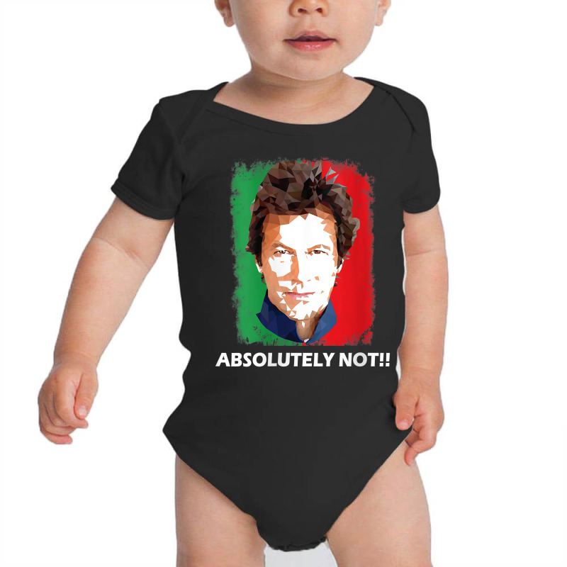 Womens Imran Khan Absolutely Not Pti Pakistan Prime Minister V Neck T  Baby Bodysuit by oluwafemimccullers | Artistshot