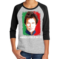 Womens Imran Khan Absolutely Not Pti Pakistan Prime Minister V Neck T  Youth 3/4 Sleeve | Artistshot