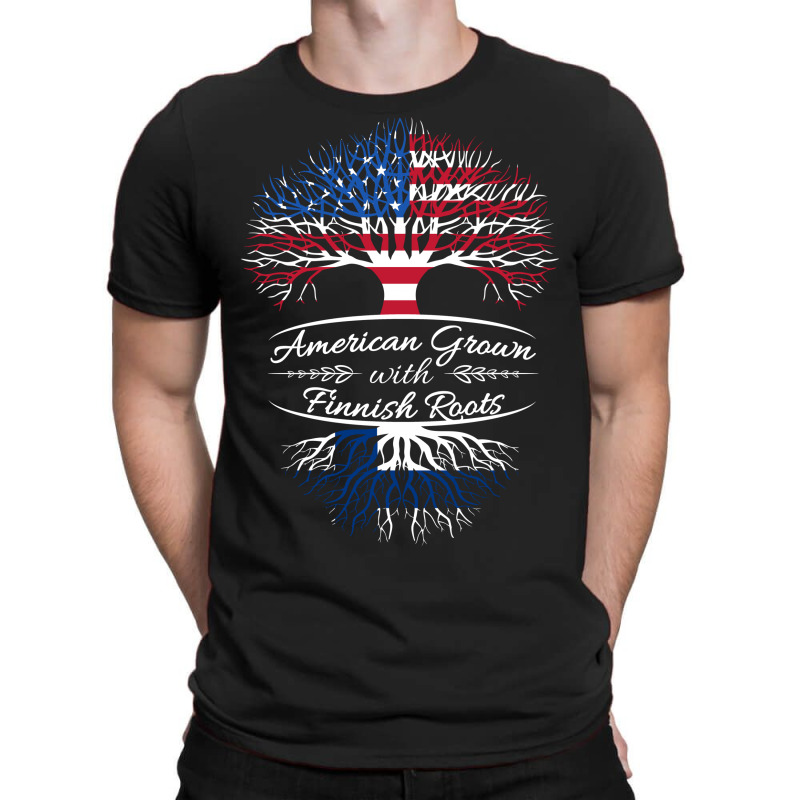 American Grown With Finnish Roots T-shirt | Artistshot