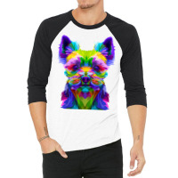 Yorkshire Terrier Yorkie Pop Art Dog T Shirt 3/4 Sleeve Shirt | Artistshot