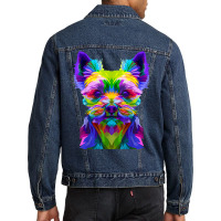 Yorkshire Terrier Yorkie Pop Art Dog T Shirt Men Denim Jacket | Artistshot