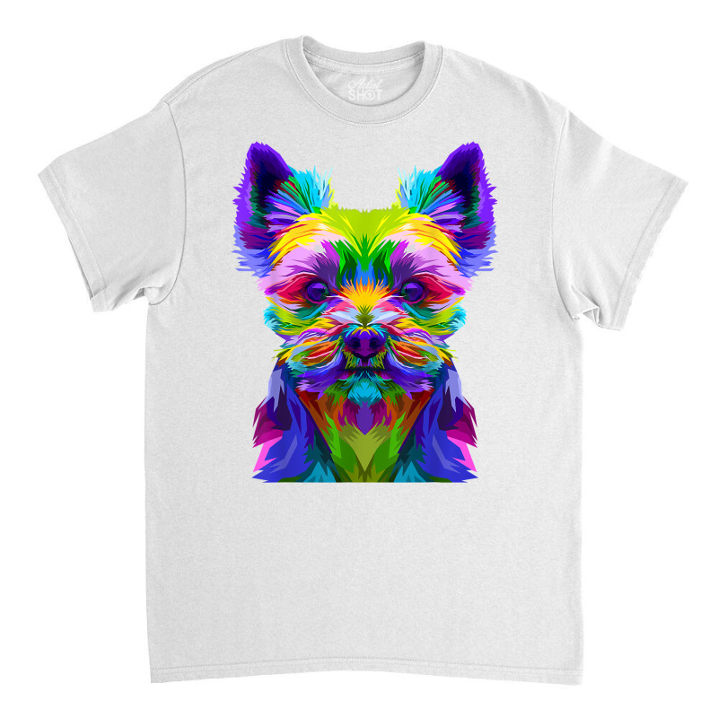 Yorkshire Terrier Yorkie Pop Art Dog T Shirt Classic T-shirt by lissuttie | Artistshot