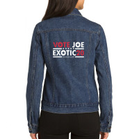 Vote For Joe Ladies Denim Jacket | Artistshot