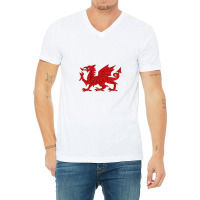 Welsh Red Dragon, Welsh Prides, From Flag Of Wales   Dragon V-neck Tee | Artistshot