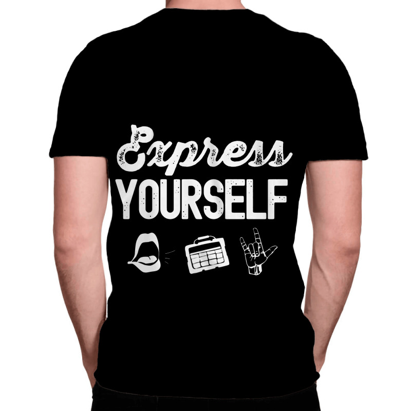 Express Yourself Advocate Slp Parent Aac Neurodiversity All Over Men's T-shirt | Artistshot