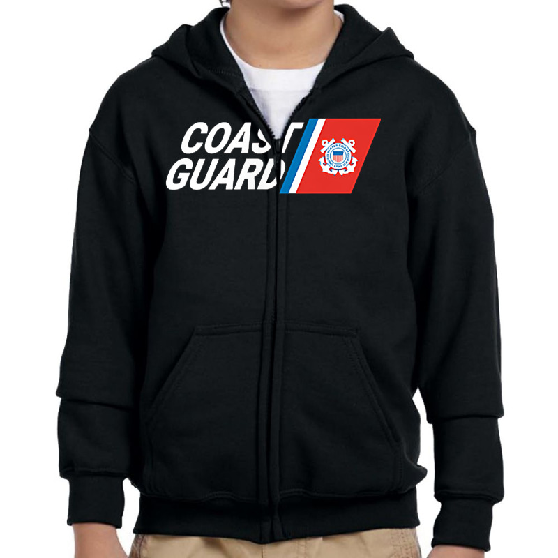 Us United States Coast Guard Armed Forces Defense Rescue T Shirt Youth Zipper Hoodie by zakarimullin | Artistshot