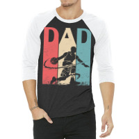 Basketball Coach Great Father Day Men Basketball Playing Daddy Papa Da 3/4 Sleeve Shirt | Artistshot