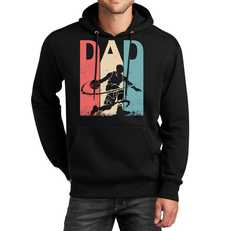 Basketball Coach Great Father Day Men Basketball Playing Daddy Papa Da Unisex Hoodie | Artistshot