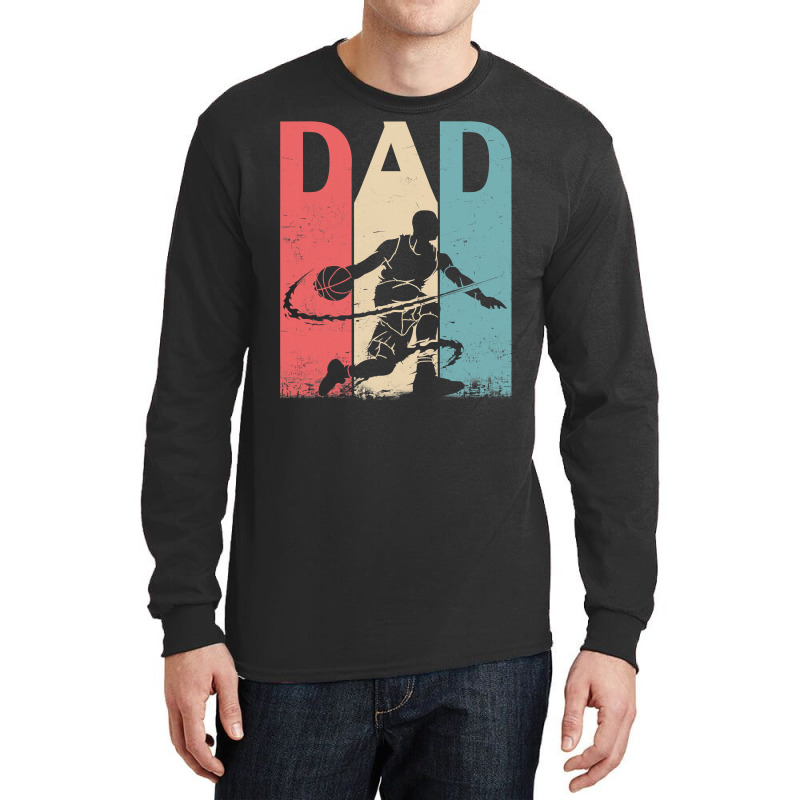 Basketball Coach Great Father Day Men Basketball Playing Daddy Papa Da Long Sleeve Shirts | Artistshot