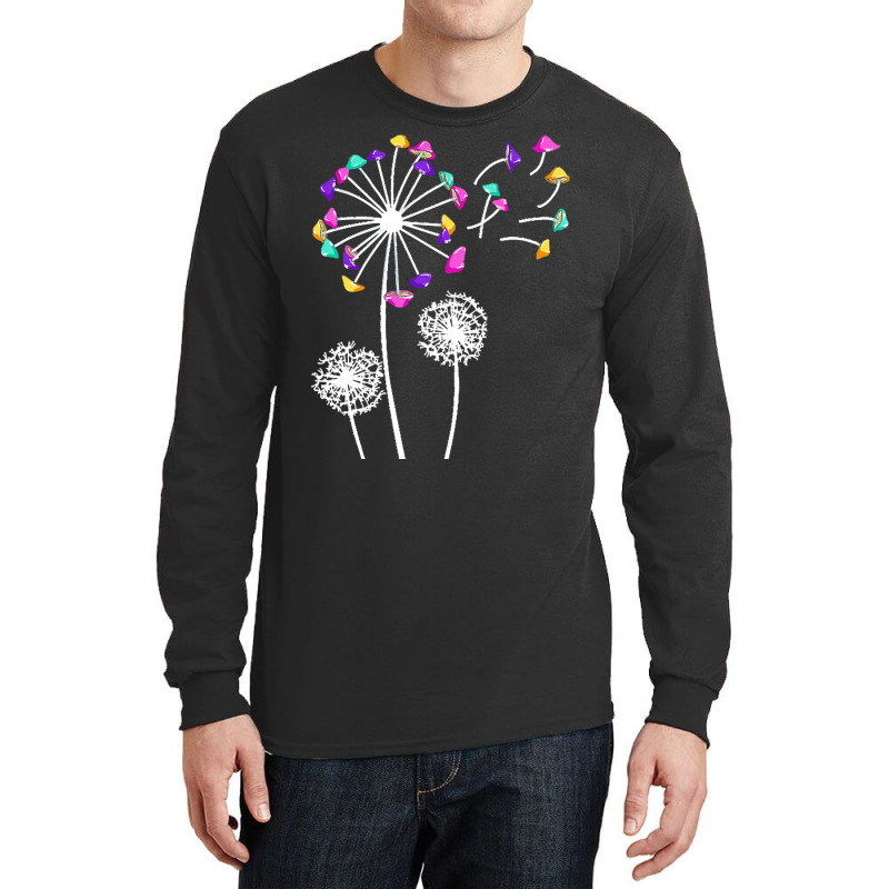 Magic Mushroom T  Shirt Dandelion Magic Shrooms Men Hallucinogenic Mus Long Sleeve Shirts by armoutcome | Artistshot