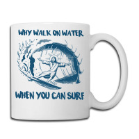 Why Walk On Water When You Can Surf Jesus Premium T Shirt Coffee Mug | Artistshot