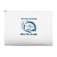 Why Walk On Water When You Can Surf Jesus Premium T Shirt Accessory Pouches | Artistshot