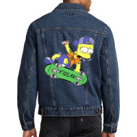 Cute Simpson Cartoon Men Denim Jacket | Artistshot