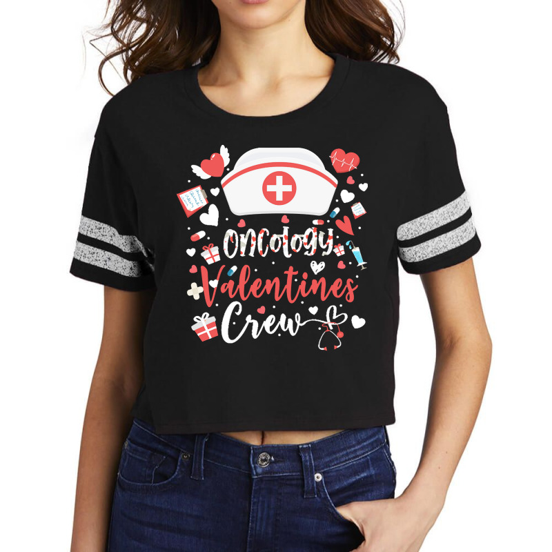 Oncology Nurse Gift T  Shirt Oncology Valentines Tee Nurse Crew Family Scorecard Crop Tee by rico96716 | Artistshot