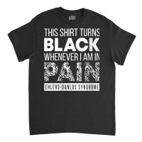 Womens Warrior Ehlers Danlos Syndrome Eds Awareness Zebra Ribbon V Nec Classic T-shirt | Artistshot