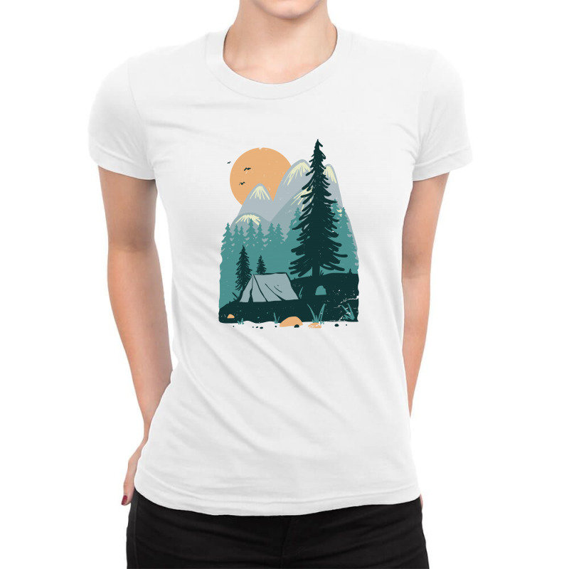 Back To Nature Ladies Fitted T-Shirt by Quilimo | Artistshot