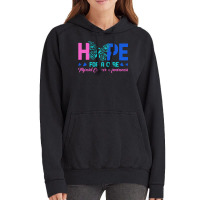 Thyroid Cancer T  Shirt Hope For A Cure Thyroid Cancer Awareness Butte Vintage Hoodie | Artistshot