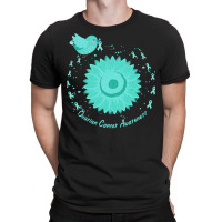 Ovarian Cancer Awareness T  Shirt Ovarian Cancer Awareness Sunflower T T-shirt | Artistshot