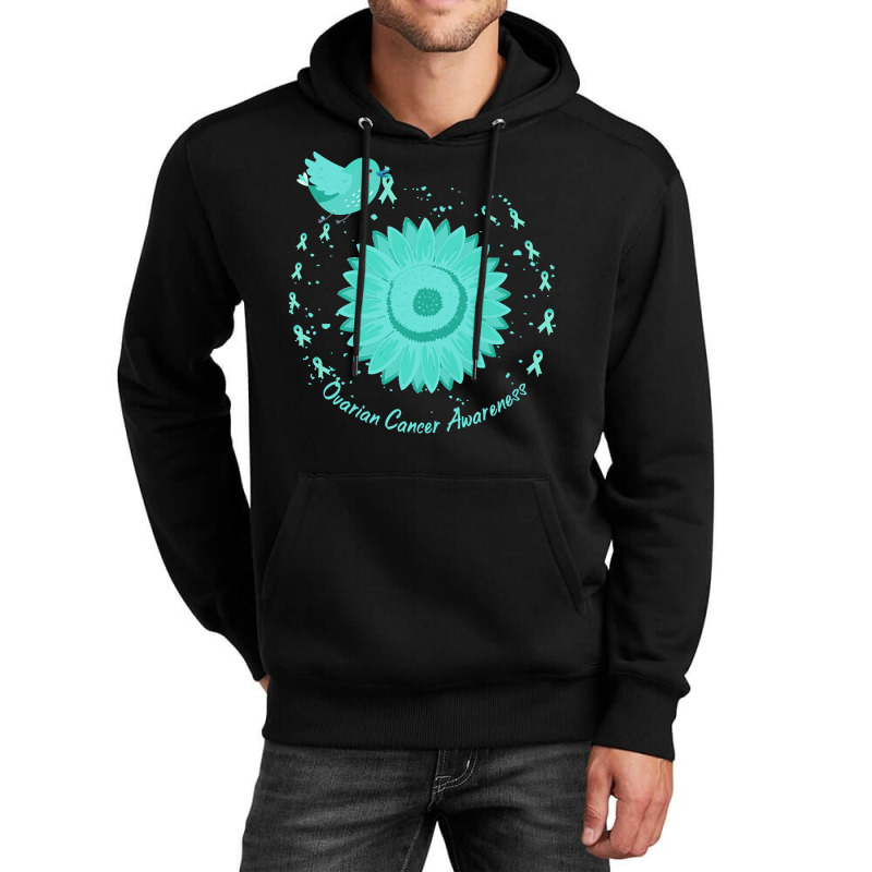 Ovarian Cancer Awareness T  Shirt Ovarian Cancer Awareness Sunflower T Unisex Hoodie | Artistshot