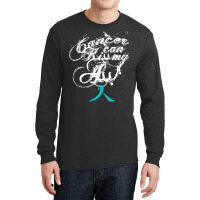 Ovarian Cancer T  Shirt Cancer Can Kiss My Ass! Ovarian ( Teal Ribbon) Long Sleeve Shirts | Artistshot