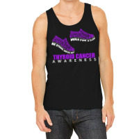 Thyroid Cancer T  Shirt Thyroid Cancer Awareness Shoes Ribbon Walk For Tank Top | Artistshot