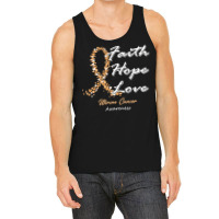 Uterine Cancer Awareness T  Shirt Uterine Cancer Awareness Faith Hope Tank Top | Artistshot