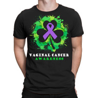 Vaginal Cancer Awareness T  Shirt Vaginal Cancer  Awareness Ribbon Sha T-shirt | Artistshot