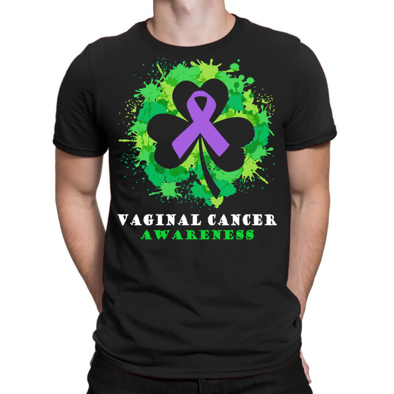 Vaginal Cancer Awareness T  Shirt Vaginal Cancer  Awareness Ribbon Sha T-Shirt by rico96716 | Artistshot