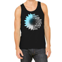 Diabetes Diabetic T21 Grey Blue Sunflower Being Strong Warrior 88 Diab Tank Top | Artistshot