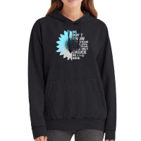 Diabetes Diabetic T21 Grey Blue Sunflower Being Strong Warrior 88 Diab Vintage Hoodie | Artistshot