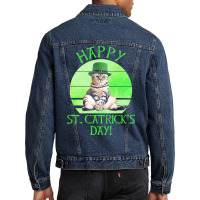 St Patricks Day T  Shirt Happy St. Catrick's Day T  Shirt Men Denim Jacket | Artistshot