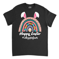 Teaching Easter Egg School Student T  Shirt Happy Easter Rainbow Leopa Classic T-shirt | Artistshot