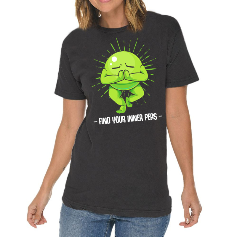 Vegetables T  Shirt Peas   Find Your Inner Peas   Funny Vegetable Pun Vintage T-shirt | Artistshot