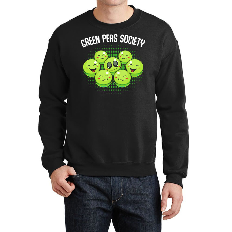 Vegetables T  Shirt Peas   Green Peas Society   Cute Kawaii Vegan Pun Crewneck Sweatshirt | Artistshot