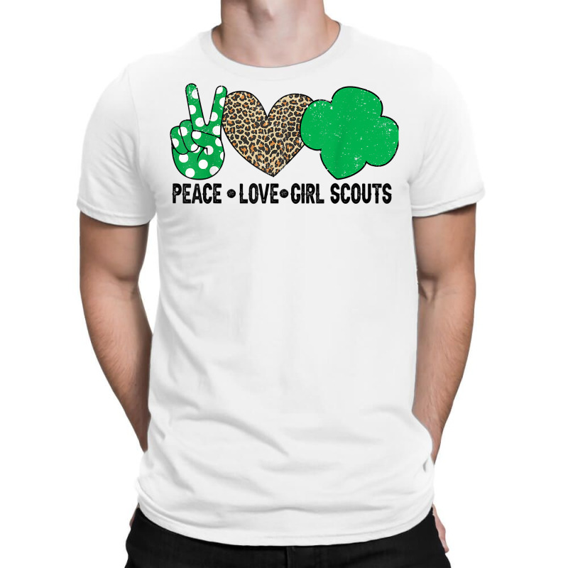 Peace Love Cookie Scout For Girls Bakery Cookie Season T Shirt T-Shirt by oluwafemimccullers | Artistshot