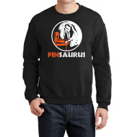 Dinosaurs Pinball Gamer   Pinball Machine Flipping T Shirt Crewneck Sweatshirt | Artistshot