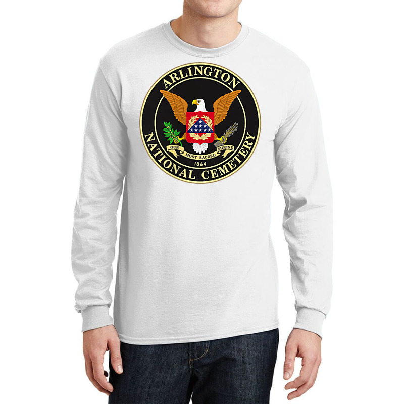 Front & Back Arlington National Cemetery T Shirt Long Sleeve Shirts by emaliekrein | Artistshot