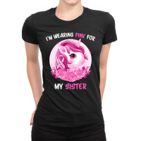 Unicorn Lover Pony Im Wearing Pink For My Sister Unicorn Kids Toddlers Ladies Fitted T-shirt | Artistshot