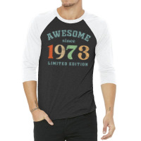 Awesome Since 1973 3/4 Sleeve Shirt | Artistshot